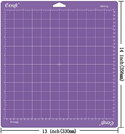 ecraft 12"X12" Cutting Mat for Cricut Explore One/Air/Air 2/Maker 3 Pieces Strong Adhesive Sticky Purple Quilting Cut Mats Replacement for Crafts?Sewing and All Arts.