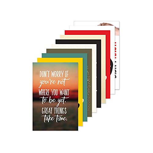 Image of PAPER PLANE DESIGN Motivational Quotes Unframed Wall Posters - Inspiring Quotes Poster For Office And Home Decor set of 10 (12 Inches x 18 Inches). (F)