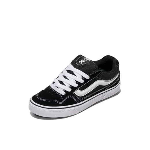 Vans Caldrone, Zapatillas para Hombre, SUEDE/MESH BLACK/WHITE, 46 EU