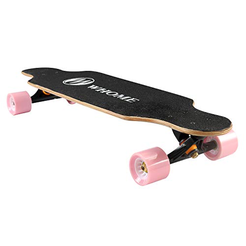 Whome Longboard Skateboard - 31" Small Long Boards For Adults/Kids Teenagers/Girls Beginners/Boys Pro Cruiser Dancing Longboards With T-Tool (Deer Bird) #TOP4