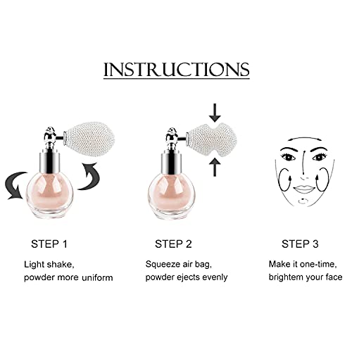 Shimmering Spray Powder Sparkle Powder, Glitter Dust Spray Gloss Powder Spray Contour Make Up Glitter Eyeshadow Pressed Powder Loose Powder Spray For Face Body Hair Nails Makeup (Nude Pink) #TOP4