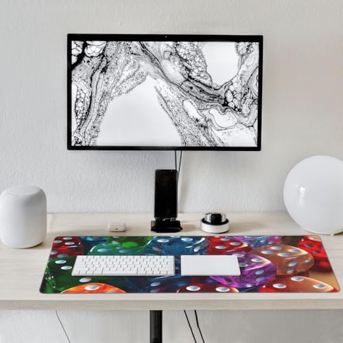 Tapis de souris long antidérapant pour stabiliser votre clavier de bureau