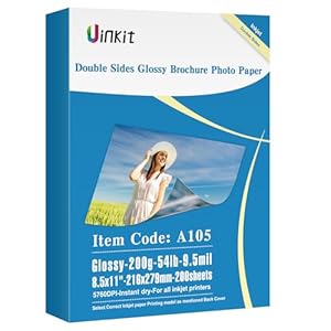 Uinkit 200 Sheets Double Sided Phot...
