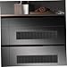 Air Vent Cover, 20 x 4 Inch Aluminum Alloy Door Air Vent Covers with Mounting Screws for Cabinet Wardrobe Door, Black Louvered Covers Soffit