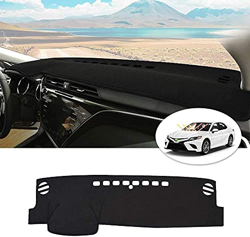 Autorder Custom Fit For Dashboard Cover Mat Toyota Camry 2018-2021 2022 2023 Accessories Dash Cover Nonslip Flannel Dash Mat Protector Sunshade No Glare (Without Hud) #TOP16