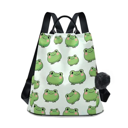 Sac à dos grenouille verte pour femme idéal en voyage et sorties quotidiennes
