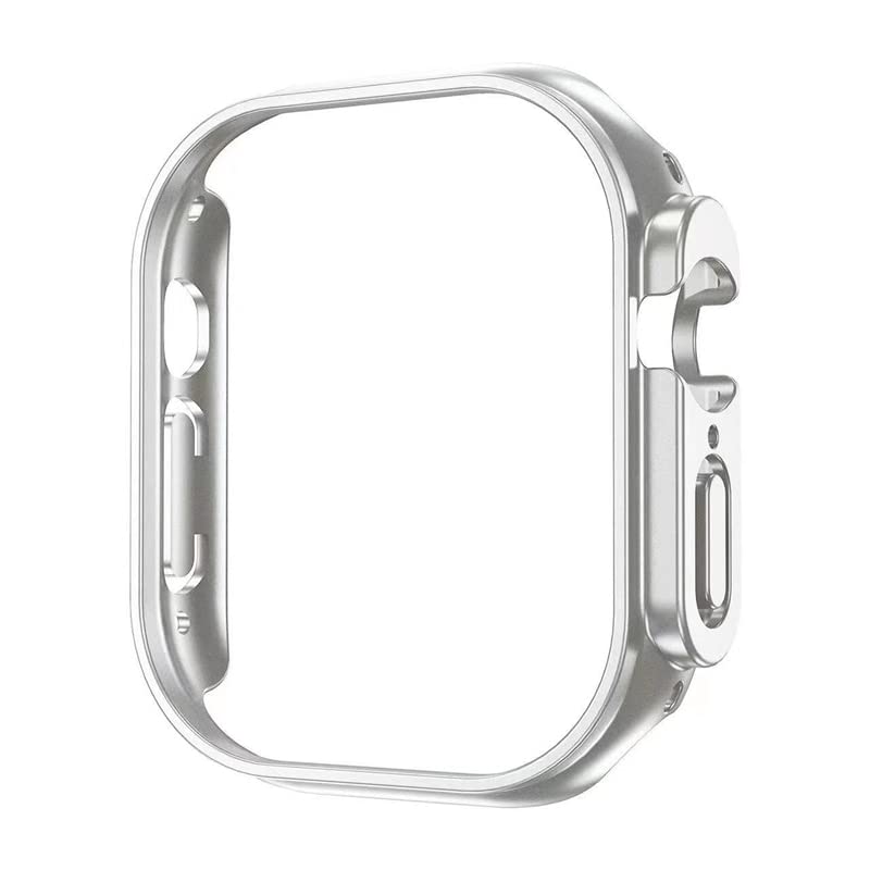 Étui Apple Watch 41mm argent avec revêtement plaqué pour protection Series 7 et 8