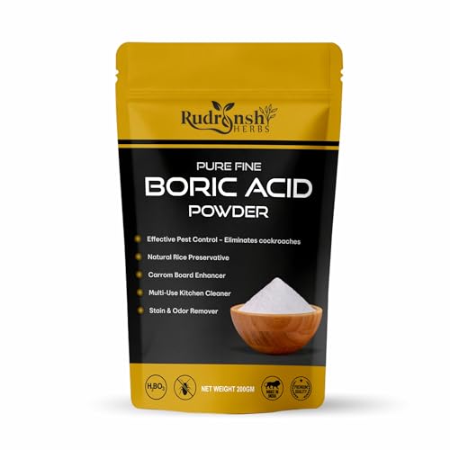 Image of Boric Acid Powder for Home Pest Control, Ant & Cockroach Powder | Multipurpose boric acid powder helps manage ants, cockroaches, bed bugs and other crawling insects indoors.