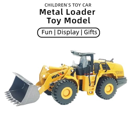 DDLONGDD Bulldozer Toys for Boys Heavy-Duty Metal Loader Vehicle Sand/Beach Toy with Functional Arm and Bucket,Realistic Perfect for Sandbox Indoor/Outdoor Play Die Cast Construction Model - Image 5