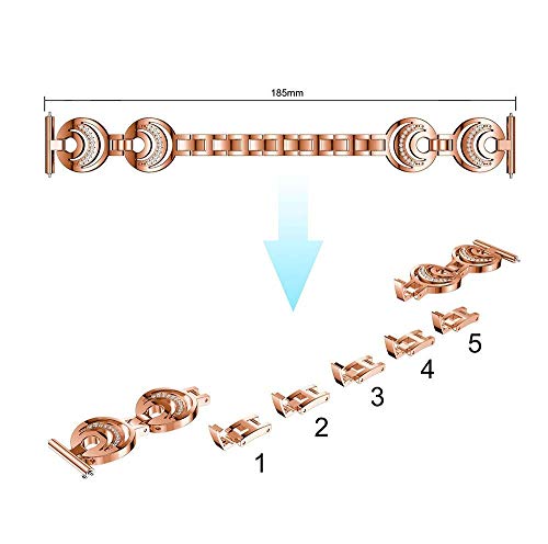 Correa de repuesto para reloj YOUkei ID205 acero inoxidable miniatura 3