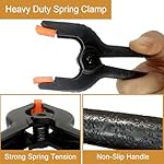 30 Pcs 3.5 Inch Plastic Spring Clamps, Black Heavy Duty Clips, Small Spring Clamps for Backdrop Stand, Crafts, Photography, Woodworking, Home Projects, Banner, Balloon Arch, Clamp with Flexible Pads - Image 3