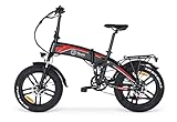 rueda electrica bicicleta 26 Doble suspensión. Bicicleta eléctrica, Youin Dakar, plegable, ruedas FAT 20\", batería integrada extraíble, autonomía hasta 45 km, cambio Shimano de 7 velocidades.