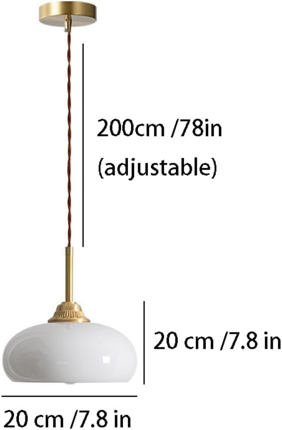 Lustre en verre nordique pour éliminer les zones d'ombre dans le salon et la cuisine - 7