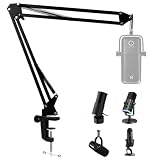 SUNMON Boom Arm for Elgato Wave 3, Mic Stand Arm for Blue Yeti, Fifine AM8