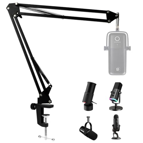 SUNMON Boom Arm for Elgato Wave 3, Blue Yeti, Fifine AM8