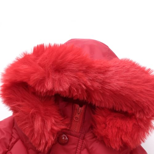 Girl Winter Dress Coat Heavyweight Outwear Snow Puffer Jacket Kids Parka Clothes3