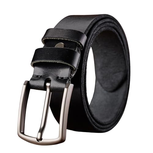 Belts for Men Genuine Leather Belt Durable Business Casual Men's Leather Belt With Anti-Scratch Buckle