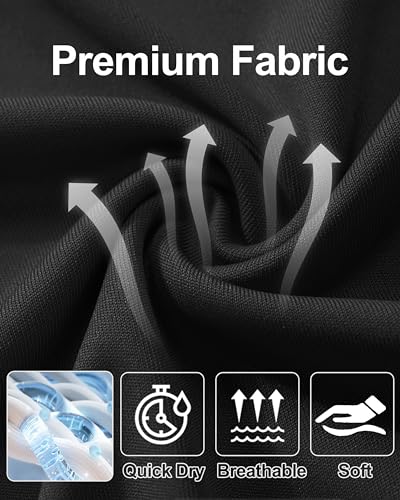 MAGCOMSEN 4 Pack Men's Shirts Long Sleeve Sun Protection UPF 50+ UV SPF Dry Fit T-Shirts for Workout Athletic4