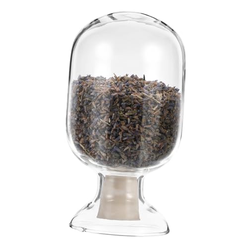 Alipis Transparent Round Glass Sample Bottle with Stopper for School Laboratory and Organizing Matches Easy to Use Reusable and Display for Your Collection