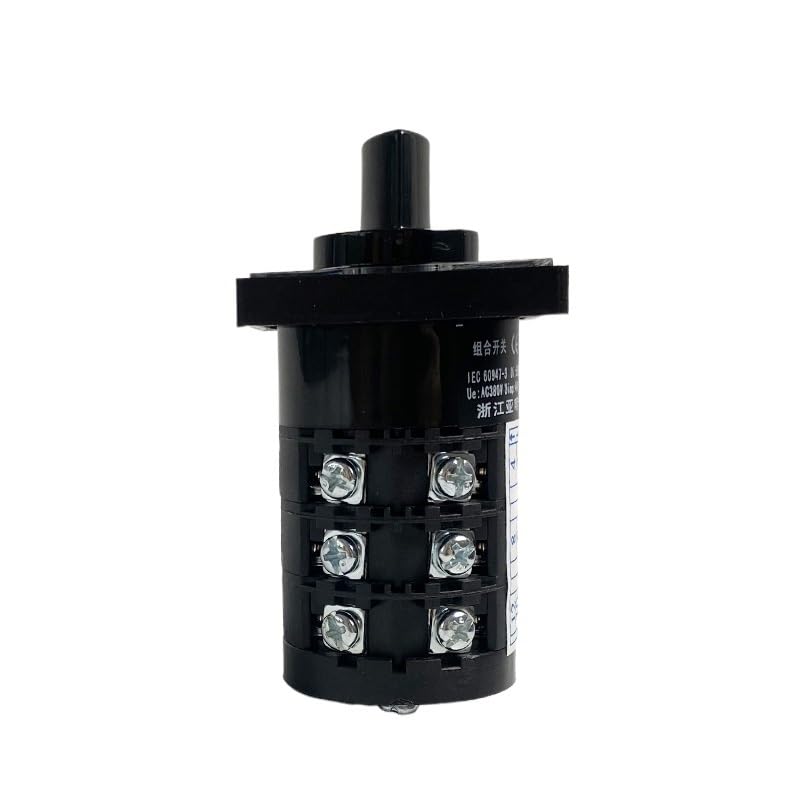 Wtukmo HZ5B-20AE205/3 20Amp 3P Professional Multi-Step 0-4 Position Universal Rotary Cam Switch Silver Contact Factory Supplied