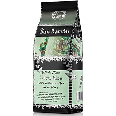 Costa Rican Coffee Medium Roast Whole Bean (31.75oz) - 100% Fresh Arabica Beans, Shade Grown & Localy Sourced from San Ramon Village - Costa Rican Souvenirs, Perfect Coffee Lover Gift Cover