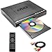 Multi-Region DVD Player - HDCD/CD/VCD/USB Compatible Media Player with Remote Control, Compact Design for Home & Travel (PAL/NTSC)