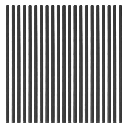 200 pitillos de papel desechables negros miniatura 1