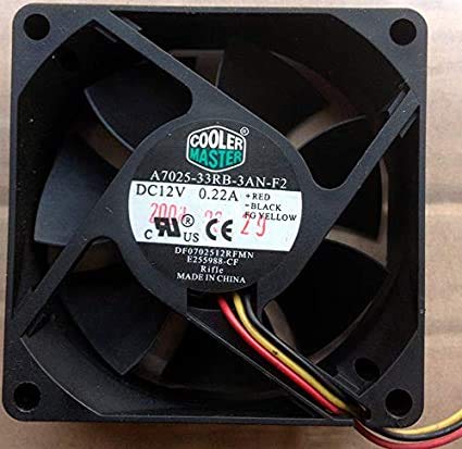 For A8025-2For Cooler Master A7025-33RB-3AN-F2 12V 0.22A fan, 3-Wire 7CM 7025 Silent Cooling Fan2CB-