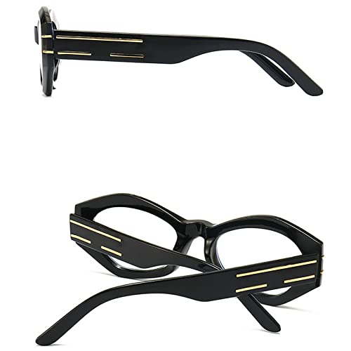 Image of Square Thick Frame Wide Leg Sunglasses Women Retro Beach Sunglasses Men Hip Hop Party Sun Glasses UV400