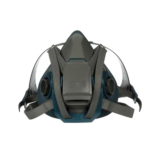 3M Rugged Comfort Quick Latch Half Facepiece Reusable Respirator 6503QL, Gases, Vapors, Dust, Large, Gray/Teal