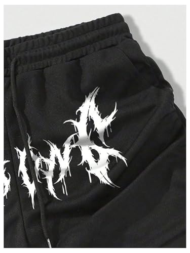 Men's Graphic Shorts with Liner Cross Print Drawstring 2 in 1 Gym Track Bottoms4