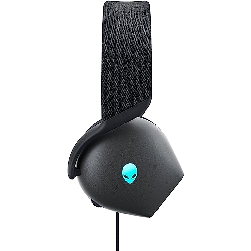 Image of Alienware AW520H Wired Gaming Headset - Dolby Atmos, Unidirectional, AlienFX 16.8 Million RGB Colors, Microphone Mute, Volume On-Headset Controls, 40mm Hi-Res Certified - Dark Side of The Moon
