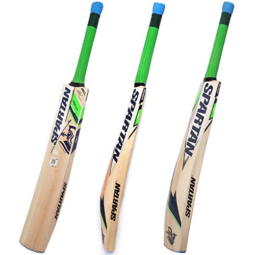 Spartan MSD Edition Grade 5 English Willow Cricket Bat ( Size: Short Handle,Leather Ball )