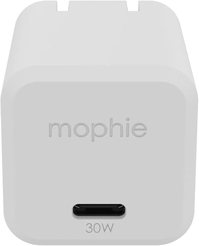 Mophie speedport 30 USB-C cargador GaN 30W rápido compacto cargador plegable para MacBook Pro 13, Samsung Galaxy S25S24, iPhone 17161414 Pro, Google