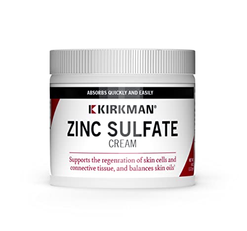 Kirkman Zinc Sulfate Cream 113 gm/4 oz Minerals Gluten/Casein Free