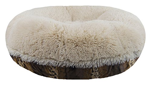 Bessie And Barnie Signature Wild Kingdom / Blondie Luxury Shag Extra Plush Faux Fur Bagel Pet / Dog Bed (Multiple Sizes) #TOP1