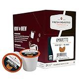 Fresh Roasted Coffee,Amaretto, Flavored Coffee Pods, K-Cup Compatible, 24 Count