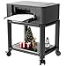 PUTORSEN® Support d'imprimante avec Roues, Chariot Roulant pour imprimante, Chariot pour Machine de Bureau empilé réglable en Hauteur avec Support pour Tablette et téléphone, jusqu'à 20 kg