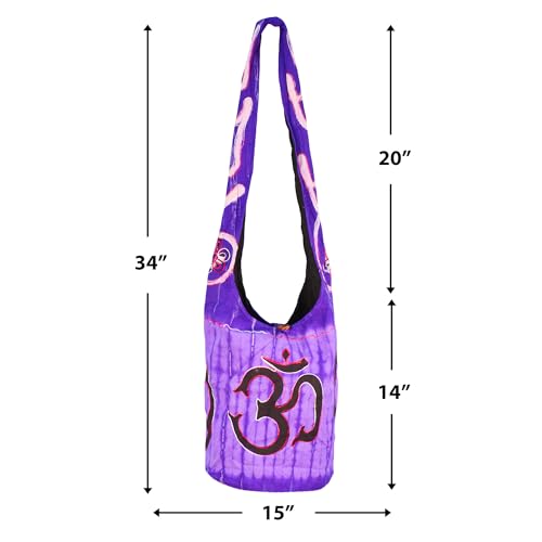 Image of Mandala Crafts Hippie Bag, Large Boho Hobo Purse for Women, Crossbody Shoulder Sling Bags for Indie Style Bohemian Accessory