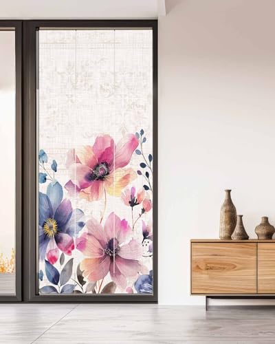 Vinilo decorativo para ventana rosa y púrpura 35.4 x 78.7 pulgadas miniatura 2