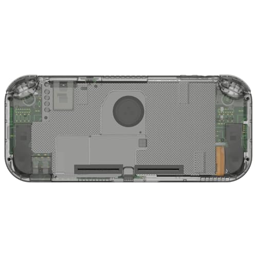 Image of eXtremeRate Crystal Clear Black DIY Replacement Shell for Nintendo Switch Lite, NSL Handheld Controller Housing w /Screen Protector, Custom Case Cover for Nintendo Switch Lite [Controller NOT Included]
