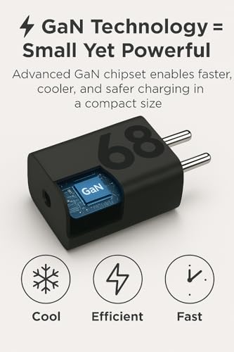 Image of Original 68W Turbo Power USB C Charger Compatible with Motorola Edge 60 Pro /Fusion /Edge 50 Fusion, Edge 50 Ultra /50 Pro /Razr 50 Ultra /Moto G84 /G45 /G54 /E40 /G35, 68 w Turbopower Fast Charging Adapter