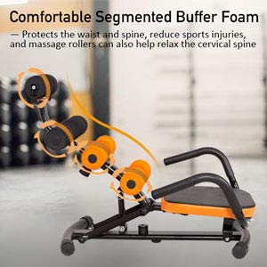 GYMAX Abdominal Twister Trainer, Incline Ab Rocket Exerciser Height Adjustable, for Crunch Sit-up Exercise Abdominal Workout