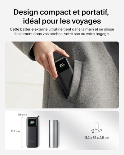 Power Bank Belkin 11000 mAh Apta para avión - vue 9