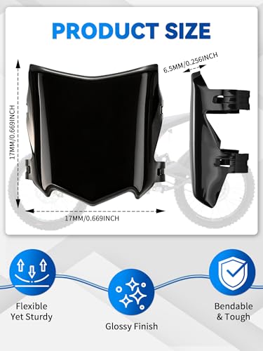 Image of Ebike Front Number Plate Universal for Surron Talaria Black