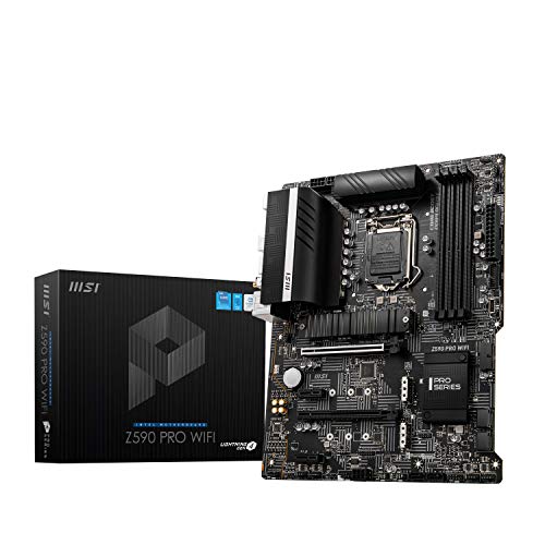 MSI-Z590-PRO-WIFI-Placa-Base-ATX-Soporta-Procesadores-Intel-Core-11th-Gen-LGA-1200-12-Duet-Rail-55A-VRM-DDR4-Boost-5333MHz-OC-PCIe-40-x16-3-x-M2-Gen43-x4-4K60Hz-HDMI-25G-LAN-Wi-Fi-6E