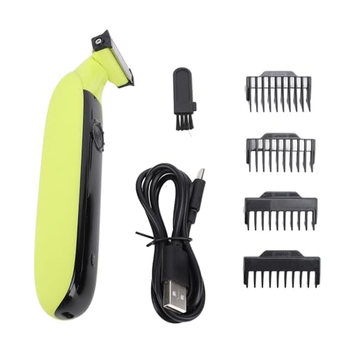 Body Hair Trimmer for Men Water Skin Protector Cutter Mens Grooming Kit with 4 Guard Combs