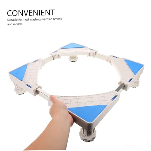 Base de lavage universelle réglable avec étagère de rangement pour sèche-linge