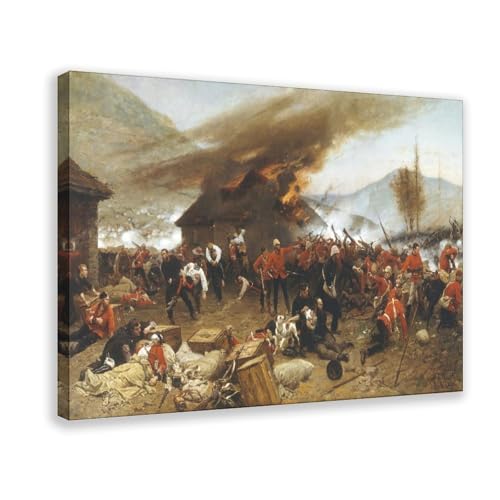 La défense de Rorke's Drift par Alphonse De Neuville cadre haut de gamme