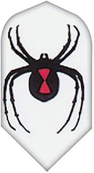 US Darts - 5 Sets 15 Flights - Black Widow - Hard Poly, Slim Dart Flights
